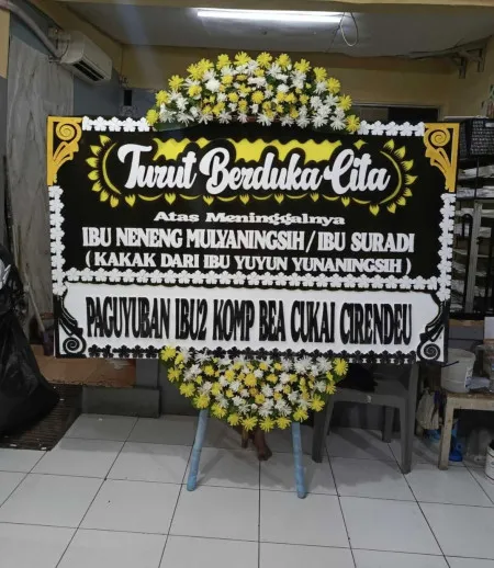 Papan Bunga Duka Cemeng Donorojo